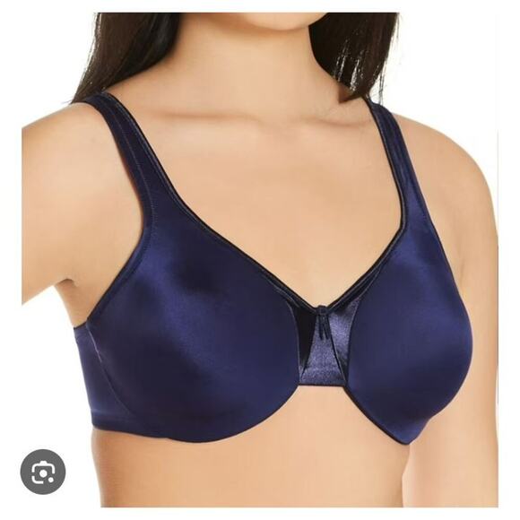 38D Blue 35040 Olga Signature Support Seamless Full Figure U/W Discontinued EUC - Picture 1 of 10